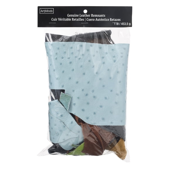 ArtMinds Premium Leather Remnants, 12 Pack