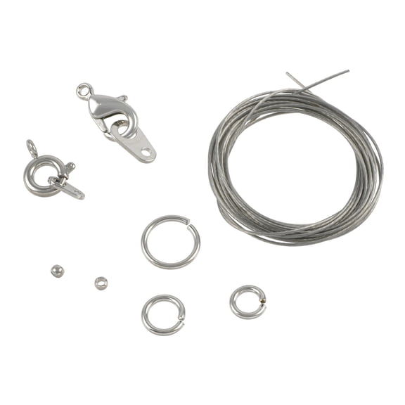 12 Pack: Premium Metals Rhodium Finding Kit by Bead Landing