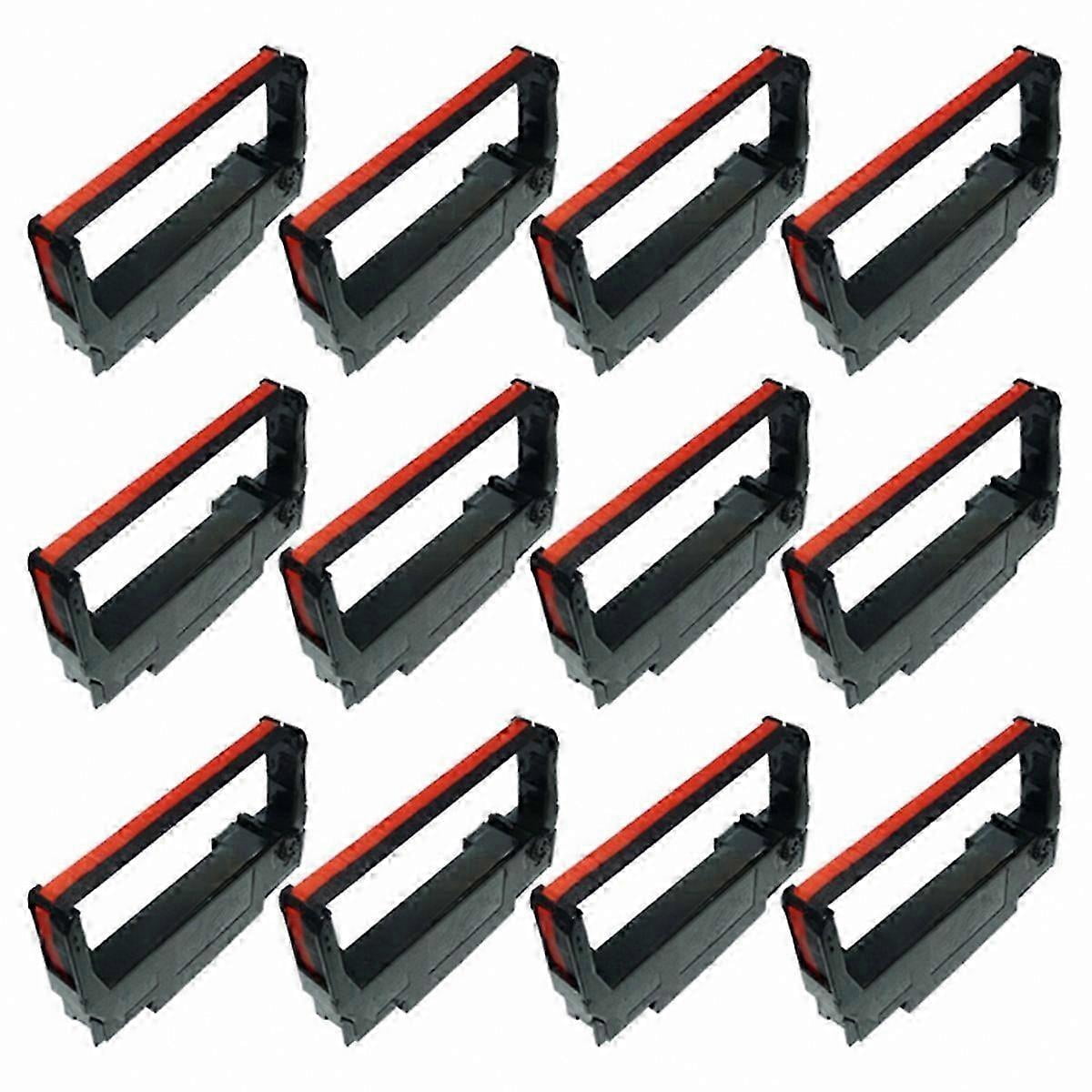 12-Pack Printer Ribbons, Black And Red, Compatible With Epson ERC38 ...