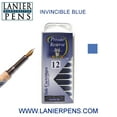 thumbnail image 1 of 12 Pack - Private Reserve Ink, Universal Fountain Pen Ink Cartridges Clear Case, Invincible Blue, 1 of 2