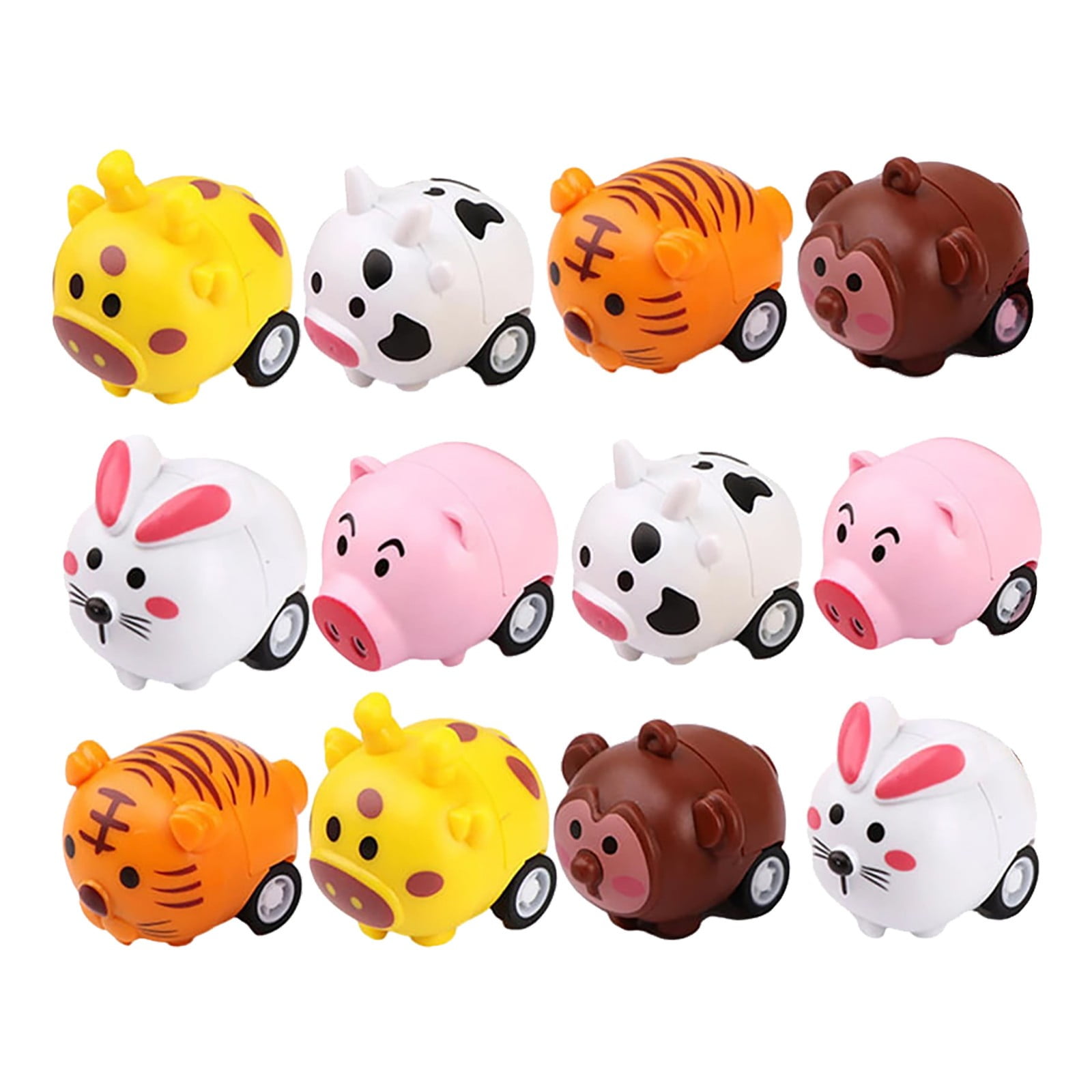 12 Pack Pull Back Cars Construction Vehicles Toys For Baby Kids 1 2 3