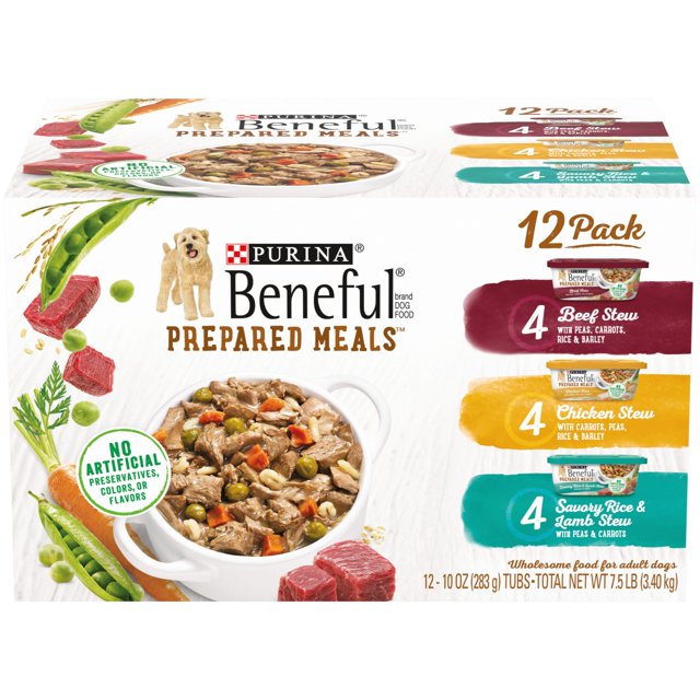 (12 Pack) Purina Beneful High Protein, Wet Dog Food With Gravy Variety