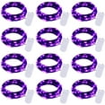 thumbnail image 1 of 12 Pack Purple Fairy Lights Battery Operated for Halloween Decor, 1 of 4