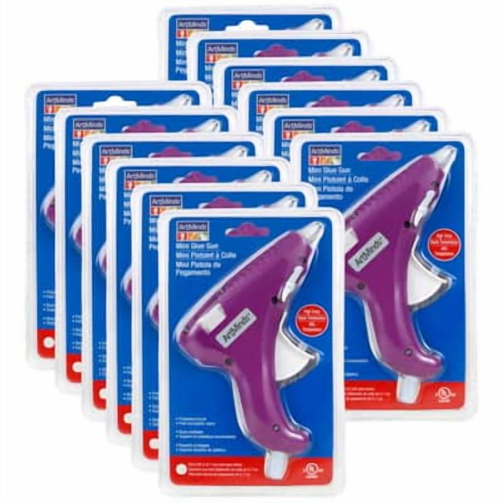 12 Pack: Purple Fashion Mini Glue Gun by ArtMinds