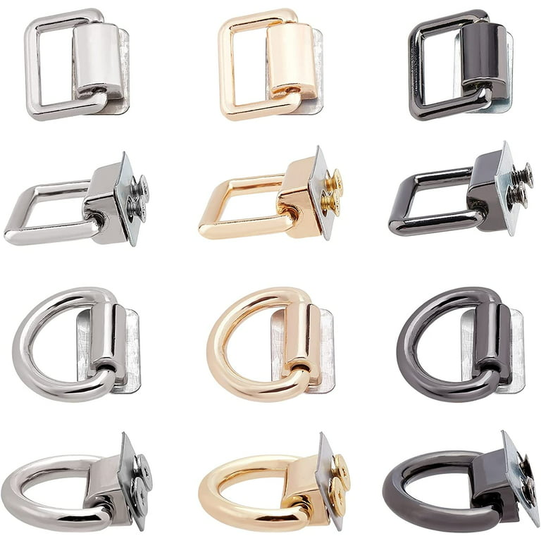 3Pcs Welded Heavy D Rings Heavy Duty Multi Purpose Metal Loops Buckles for  Hardware Bags Ring Bags Crafts Keychains Straps Ties - AliExpress