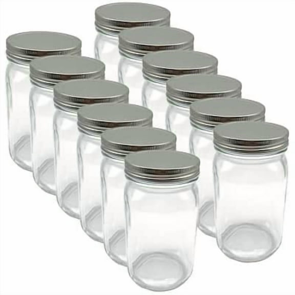 12 Pack: Quart Wide Mouth Glass Jar by Ashland