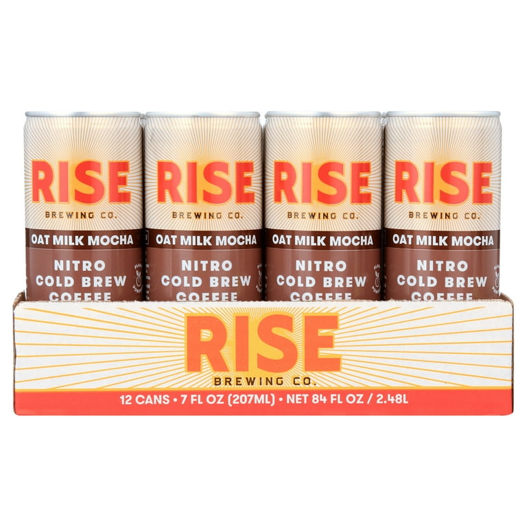 Nitro Cold Brew Latte, Oat Milk, 7 oz Can, 12/Carton Nitro Cold Brew Latte, Oat Milk, 7 oz Can, 12/Carton