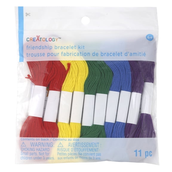 12 Pack: Rainbow Floss Friendship Bracelet Kit by Creatology