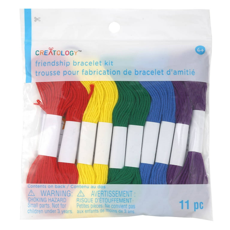Michaels Bulk 12 Pack: Rainbow Floss Friendship Bracelet Kit by Creatology, Girl's, Size: 6 x 0.59 x 5.5