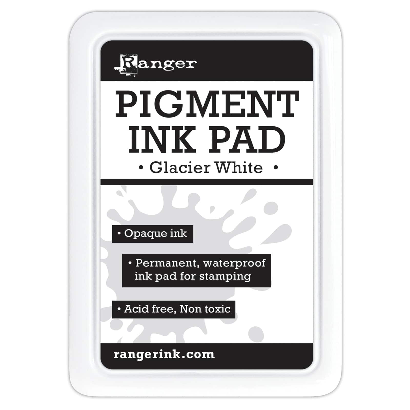 12 Pack: Ranger Glacier White Pigment Ink Pad 