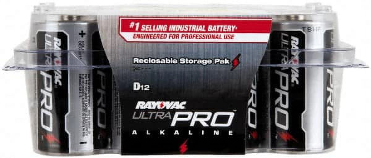12 Pack Rayovac ALD-12PP Size D Alkaline Standard Batteries, 1.5 Volts