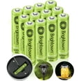 12Pack Rechargeable AAA Batteries, 600mAh NiMH Precharged Triple A