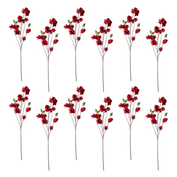 12 Pack: Red Apple Blossom Branch Spray by Ashland