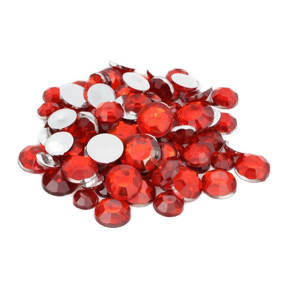12 Pack: Red Round Gem Mix by Creatology™