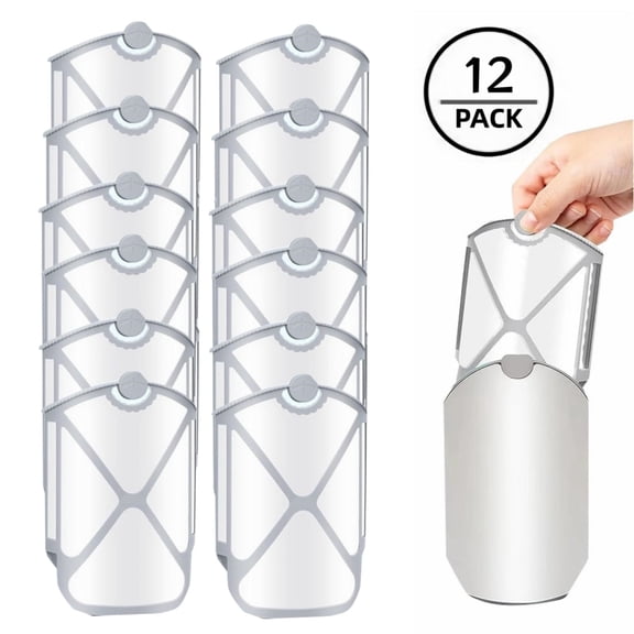 12 Pack Refill Cartridge Kit Bugs for Home & Indoor Use 24-Hour Protection, Odorless & Long-Lasting Adhesive Refills for Light Trap Devices