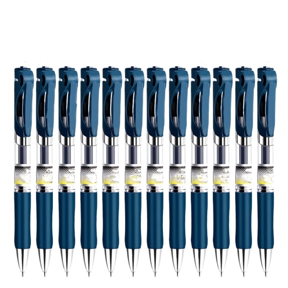 12 Pack Refillable Nurse Pens with 15 ml Liquid Chamber Click Retractable Ballpoint Pens Portable Writing Pens for Work