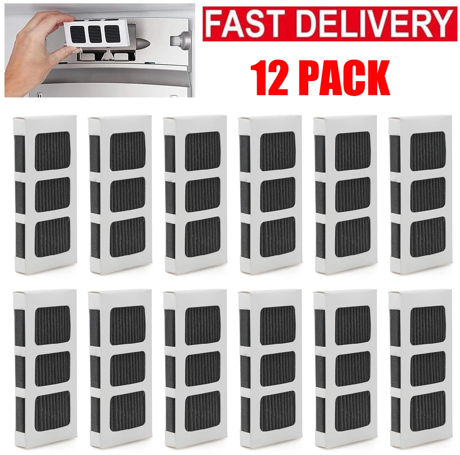 12 Pack Refrigerator Air Filter For Frigidaire Pureair Ultra 2 Pure Air Ultra 2