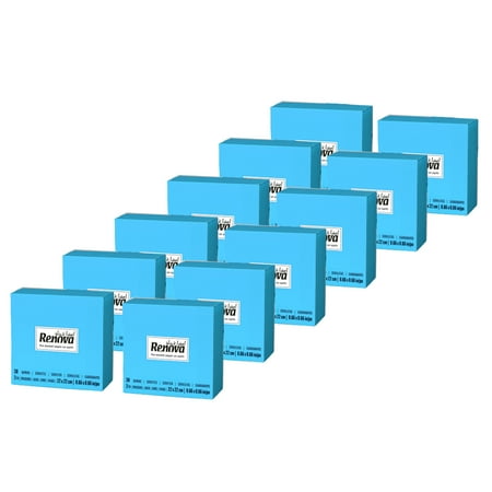 (12 Pack) Renova Blue Cocktail Paper Napkins, 4.3 in, 30 Count
