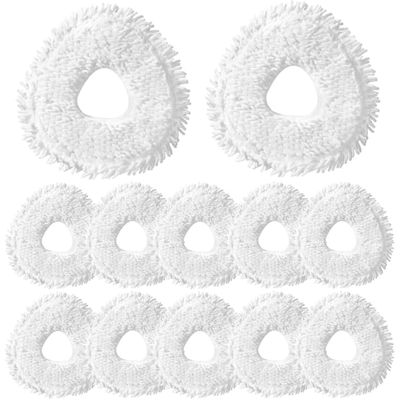 12-Pack Replacement Mop Pads for Narwal Freo, Freo Pro, Freo X Ultra, Z Ultra, Freo Z10 & X10 Pro Robot Vacuum & Mop, Washable Reusable Microfiber Robot Vacuum Mop Pads