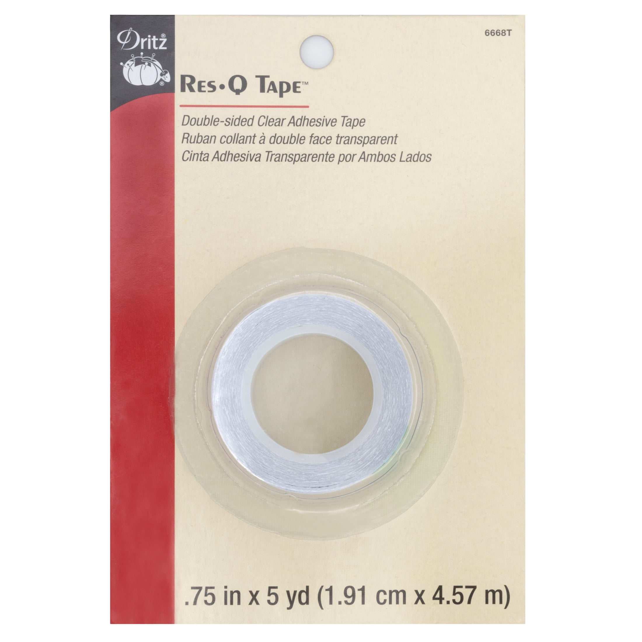 Res-Q Tape Double-Sided Clear Adhesive Tape, 12 Pack