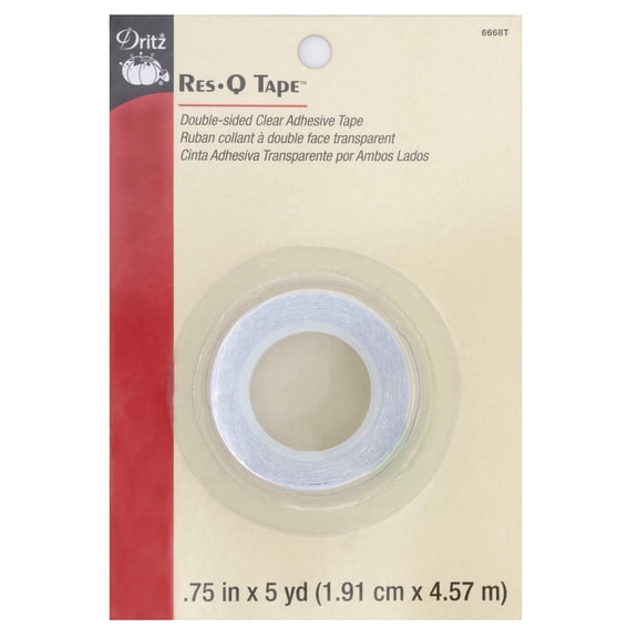 Res-Q Tape Double-Sided Clear Adhesive Tape, 12 Pack