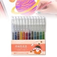 thumbnail image 1 of 12 Pack Retractable Glitter Gel Pens, Click Action Sparkle Gel Pens, Shimmer Ink Pens for Art, Crafts & Journaling, 1 of 8