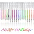 thumbnail image 1 of 12 Pack Retractable Glitter Marker,Bexikou Glitter Colored Pen,Metallic Pen Glitter Pens Sparkling Markers Art Drawing Pens for Detailed Drawing, Coloring, Journaling, Sketching, Crafts, 1 of 8