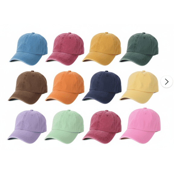 12 Pack Retro Washed Baseball Caps - Adjustable Snapback Dad Hats for Men & Women All-Season Available