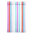 thumbnail image 1 of 12-Pack Reusable Hard Plastic Drinking Straws with Stopper Rings, Durable Ribbed Replacement Straws for Travel Tumblers and Cups, Clear BPA-Free Drinking Straws #B1 Multicolor_102, 1 of 4