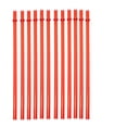 thumbnail image 1 of 12-Pack Reusable Hard Plastic Drinking Straws with Stopper Rings, Durable Ribbed Replacement Straws for Travel Tumblers and Cups, Clear BPA-Free Drinking Straws #B2 Red_105, 1 of 4