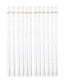 thumbnail image 1 of 12-Pack Reusable Hard Plastic Drinking Straws with Stopper Rings, Durable Ribbed Replacement Straws for Travel Tumblers and Cups, Clear BPA-Free Drinking Straws #B4 White_106, 1 of 5