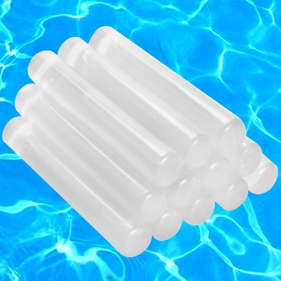 12 Pack Reusable Ice Cubes for Drinks, Quick Freeze Reusable Water Bottle Ice Stick BPA Free, Washable Plastic Clear Ice Cubes for Whiskey, Wine, Coffee (Transparent)