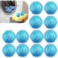 thumbnail image 1 of [12 Pack] Reusable Pet Hair Remover for Laundry - Dog Hair Catcher Dryer Sheets with Non-Damage Design,Fits Clothes/Bedding/Washer Machine - 2X Efficiency Lint Traps, 1 of 5