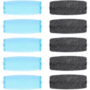 12 Pack Roller Refill Heads Compatible with Amope Pedi Refills Foot File (6 Extra Coarse & 6 Regular)