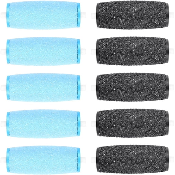 12 Pack Roller Refill Heads Compatible with Amope Pedi Refills Foot File (6 Extra Coarse & 6 Regular)