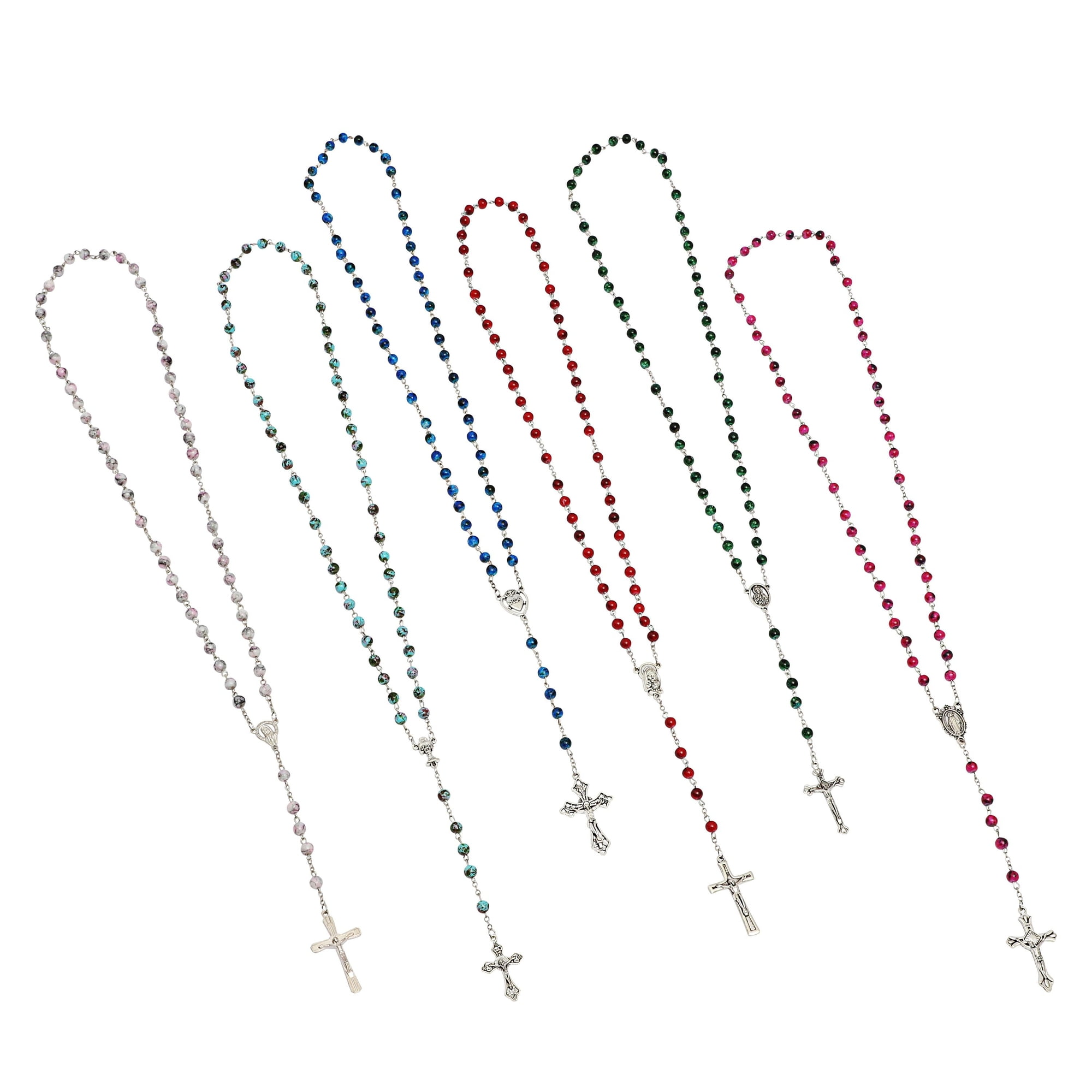 Beautiful 12 Pack Rosary Prayer Beads for Men and Women, Catholic Gifts