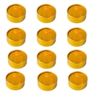 12-Pack Round Cardboard Golden Unisex Jewelry Gift Box with Bow Knot Decor for Ring and Pendant Storage for Festival.
