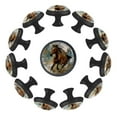 thumbnail image 1 of 12 Pack Round Glass Drawer Knobs For Kitchen Cabinet With Screws, Art Running Horse Crystal Diamond Shaped Cupboard Knobs For Kitchen Office Bathroom, 1 of 6