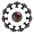 12 Pack Round Glass Drawer Knobs For Kitchen With Screws