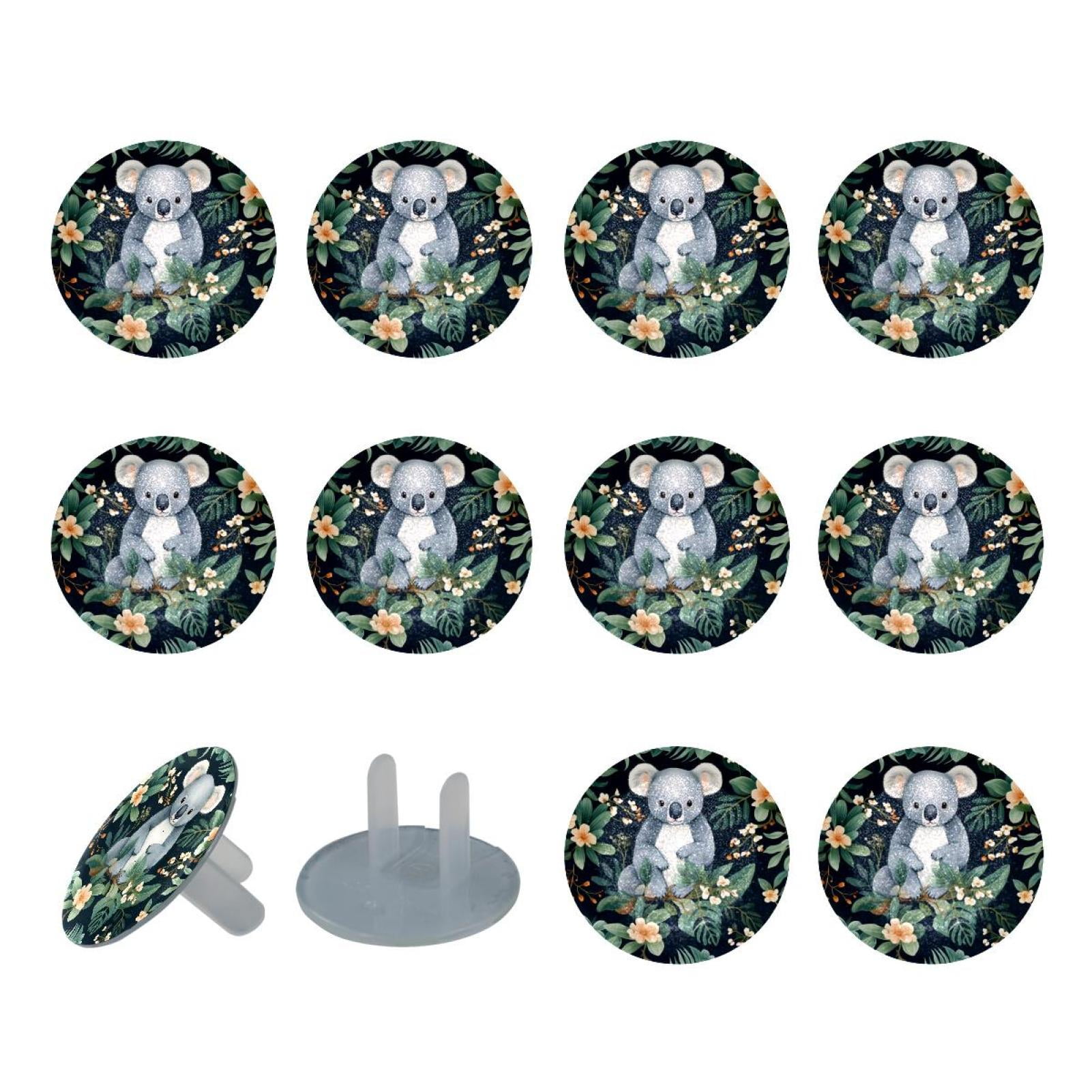 12 Pack Round Outlet Cover 2Prong Child Safety Socket Covers