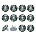 12 Pack Round Outlet Cover 2Prong Child Safety Socket Covers