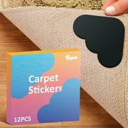 12 Pack Rug Gripper, Double Sided Non-Slip Rug Pads for Hardwood Floors and Tile