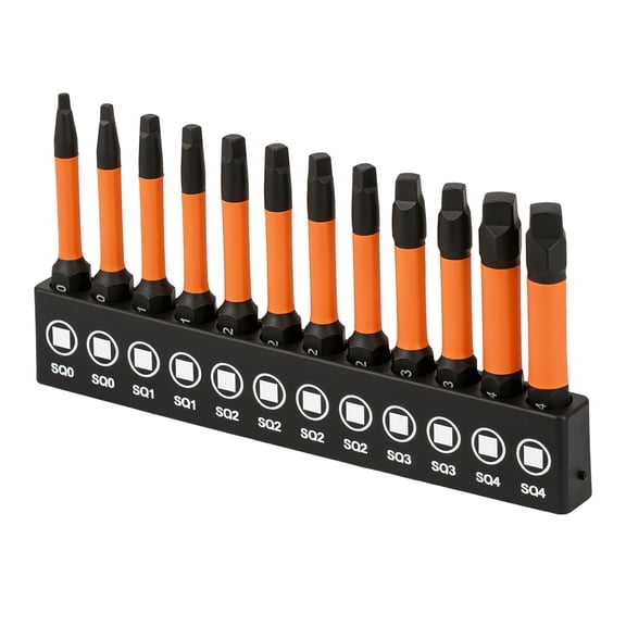 12-Pack S2 Alloy Steel Screwdriver Bit Set Durable & Rust-Resistant, Universal Compatibility with Cordless Drills, Impact Drivers & Manual Screwdrivers