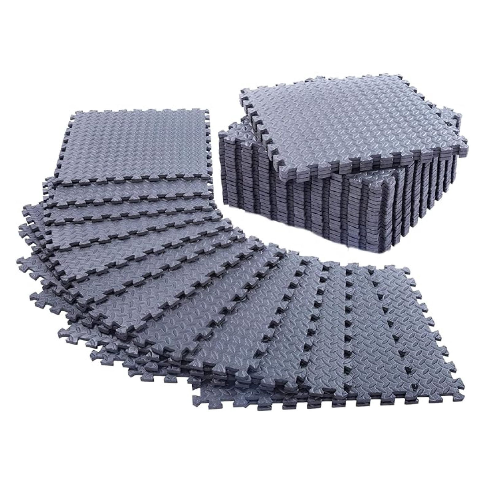 12 Pack, SQFT - 24" x 24" - 1/2" Extra Thick Floor for Home Gym or Floor Padding - High-Density Interlocking Foam Floor Tiles for Gym Equipment, Play Area | Yoga, Cardio, Weights