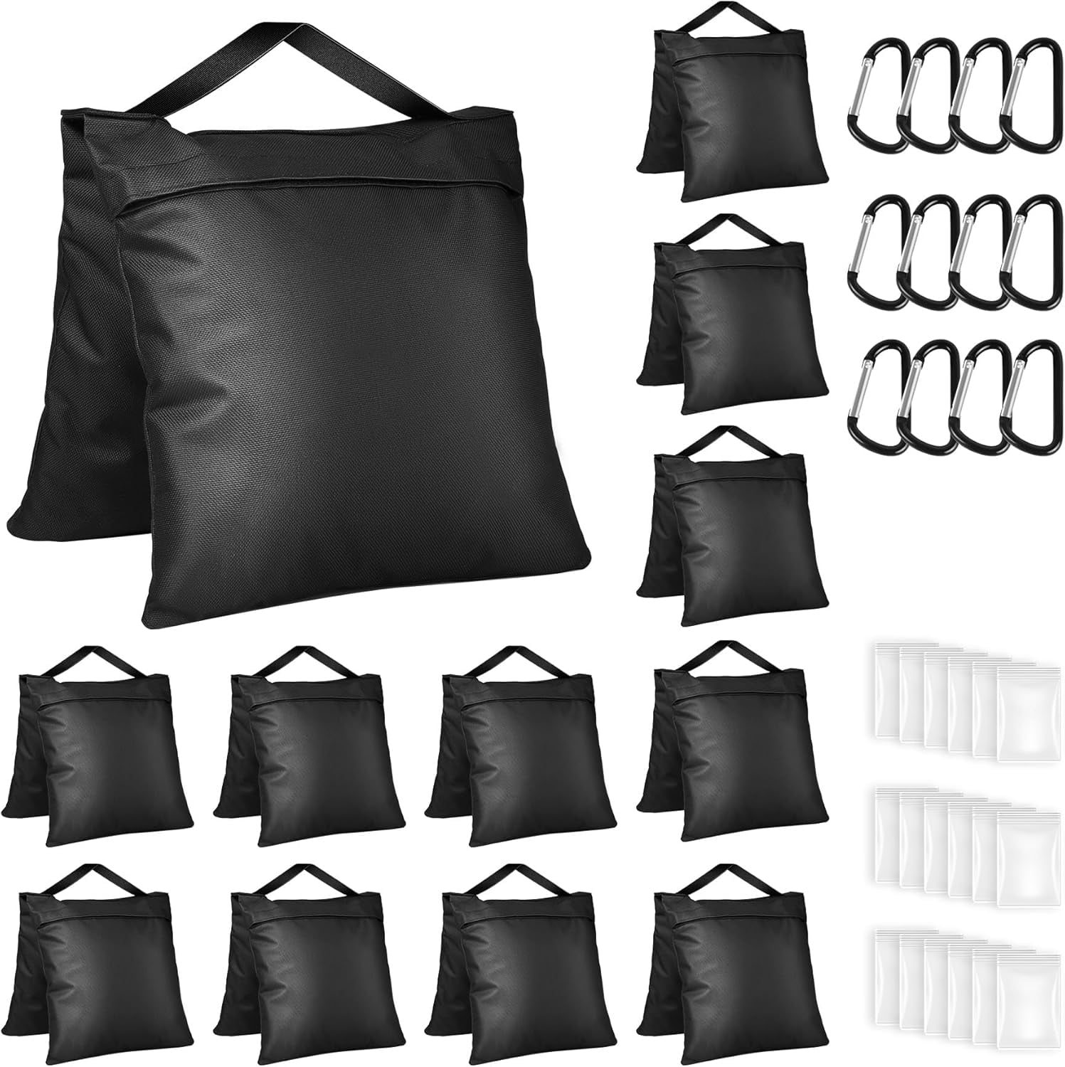 Sand Bogs 12 Pack Sand Bags Weight Bags, Heavy Duty Sandbags for Patio, Tripod ...