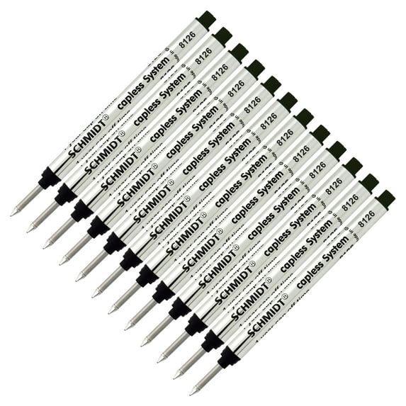 12 Pack - Schmidt 8126 Capless Rollerball - Black Ink