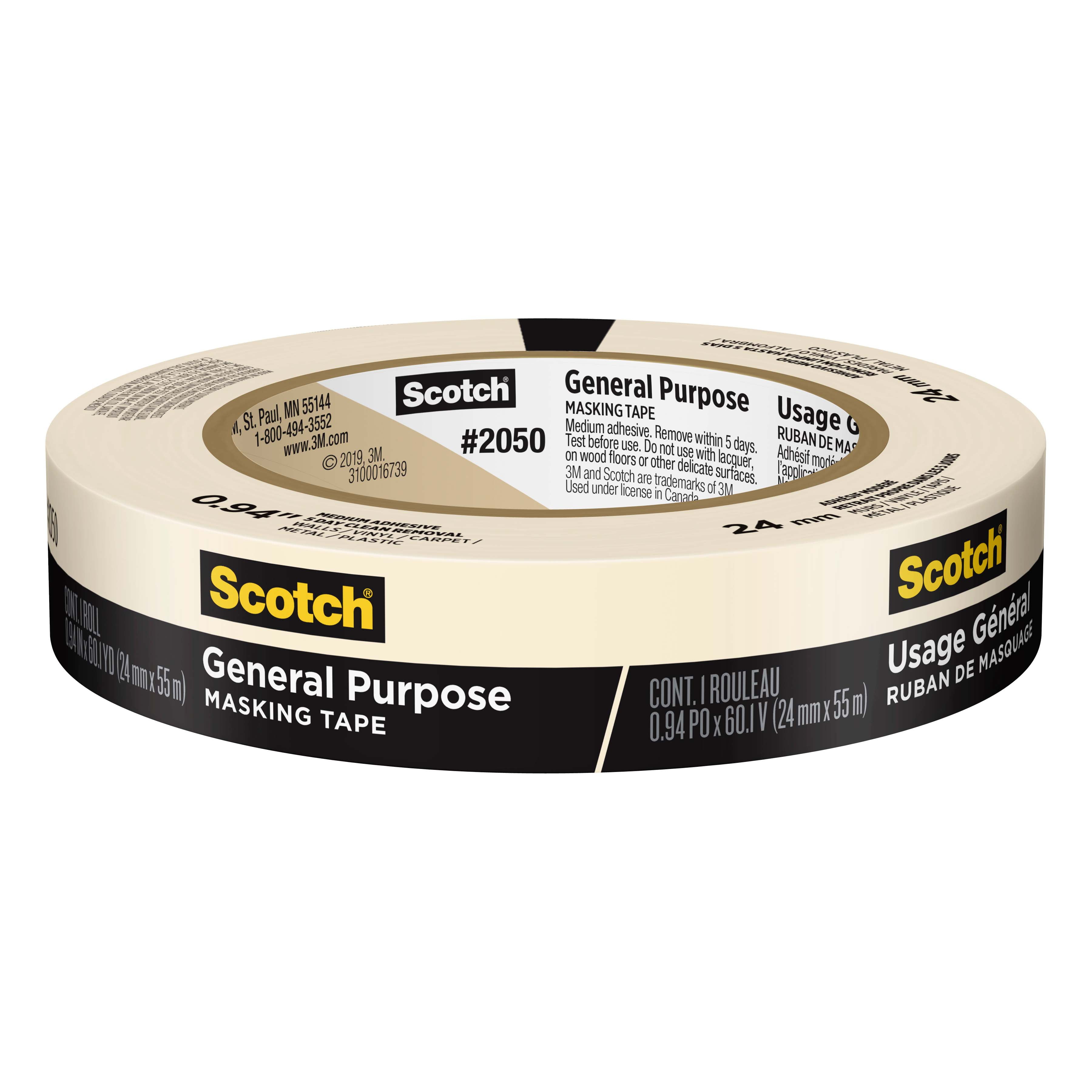 Scotch General Purpose Masking Tape, 12 Pack