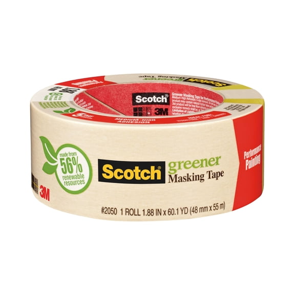 Scotch Greener Masking Tape for Performance Painting, 12 Pack