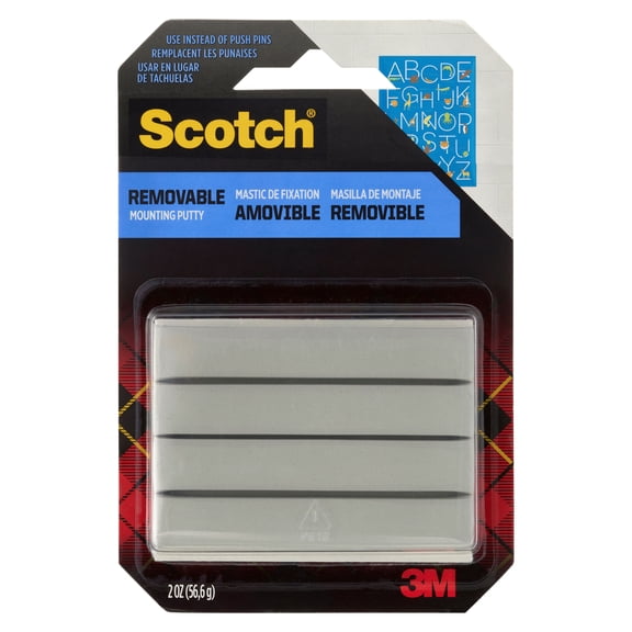 Scotch Removable Mounting Putty, 12 Pack