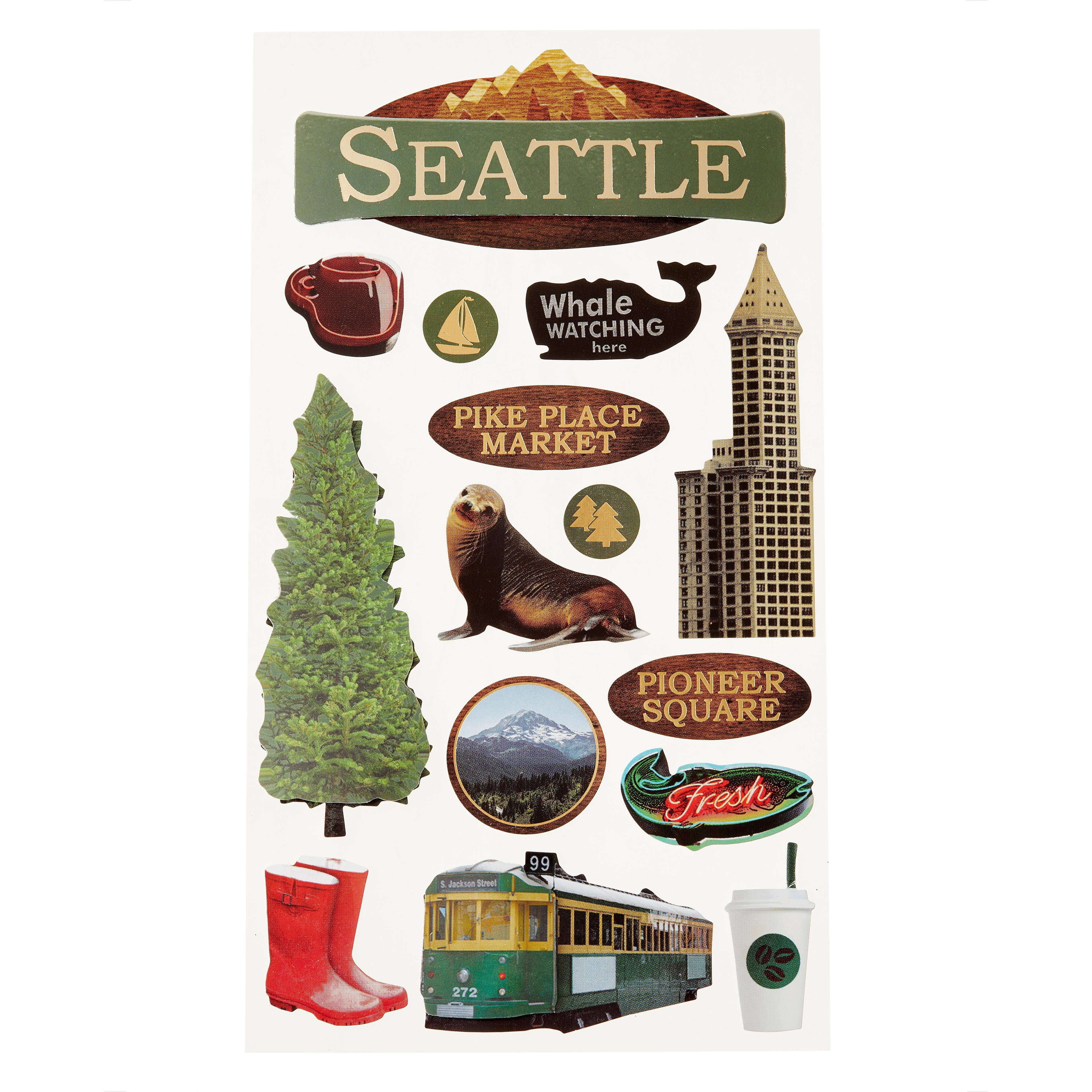 12 Pack Seattle Stickers by Recollections™